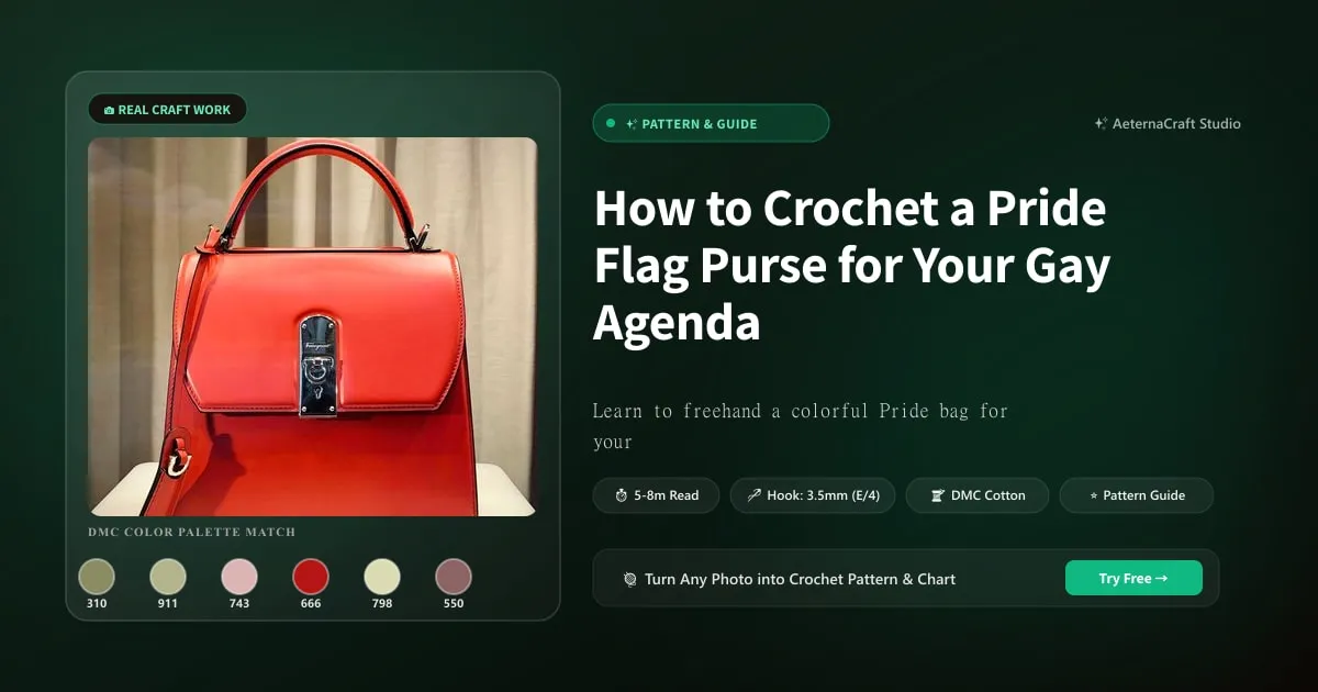 How to Crochet a Pride Flag Purse for Your Gay Agenda