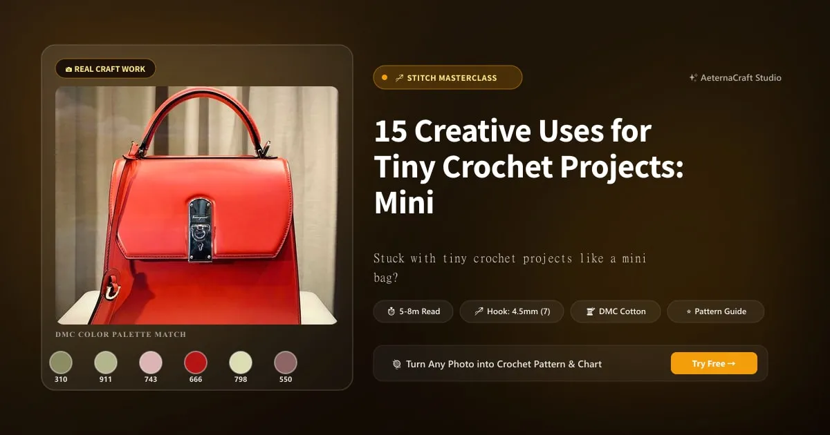 15 Creative Uses for Tiny Crochet Projects: Mini Bag Ideas