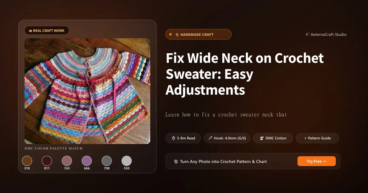 Fix Wide Neck on Crochet Sweater: Easy Adjustments