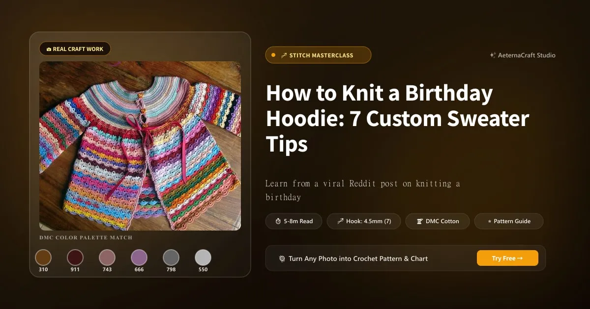 How to Knit a Birthday Hoodie: 7 Custom Sweater Tips