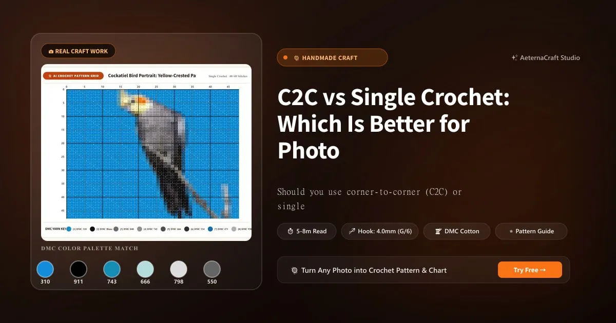 C2C vs Single Crochet: Which Is Better for Photo Patterns?