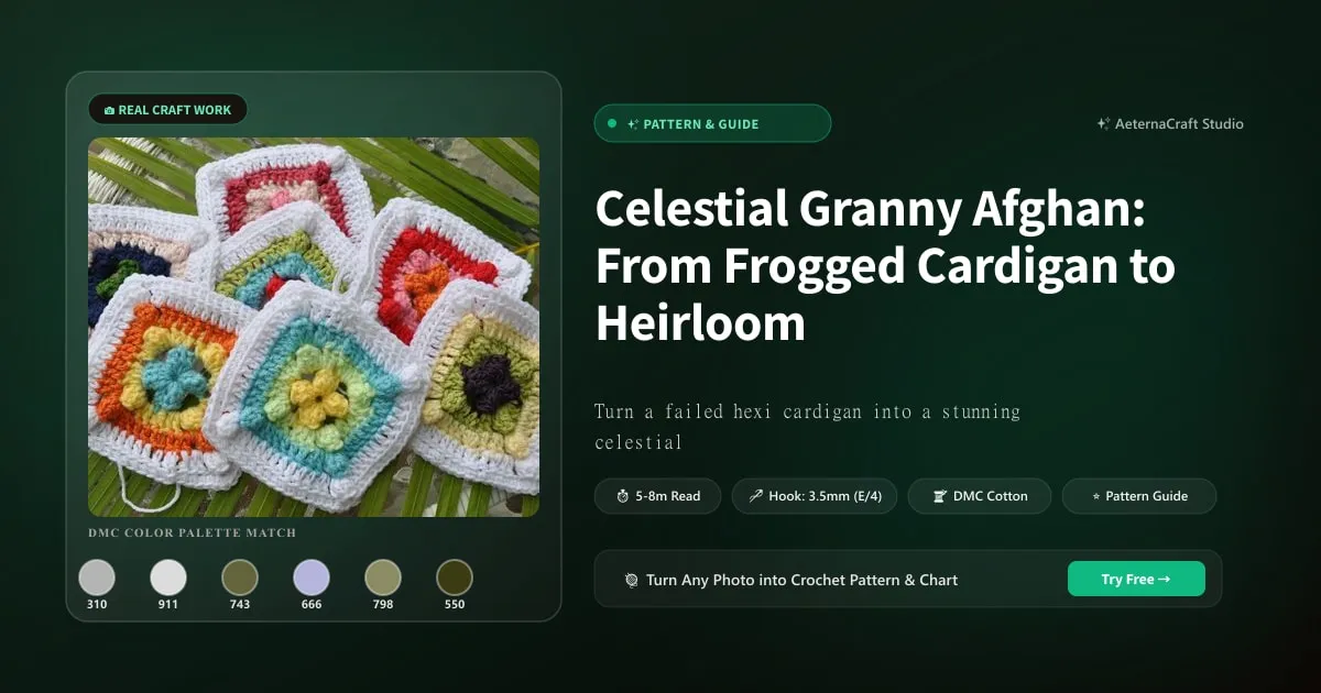 Celestial Granny Afghan: From Frogged Cardigan to Heirloom