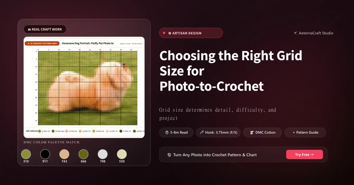 Choosing the Right Grid Size for Photo-to-Crochet Patterns