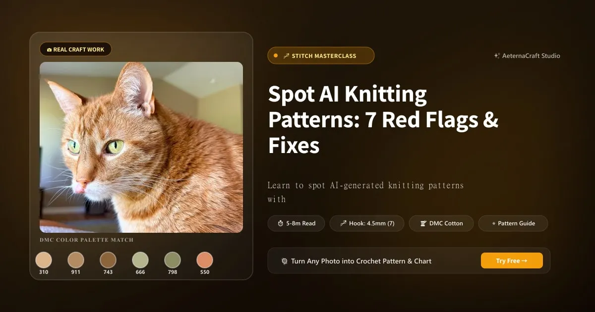 Spot AI Knitting Patterns: 7 Red Flags & Fixes