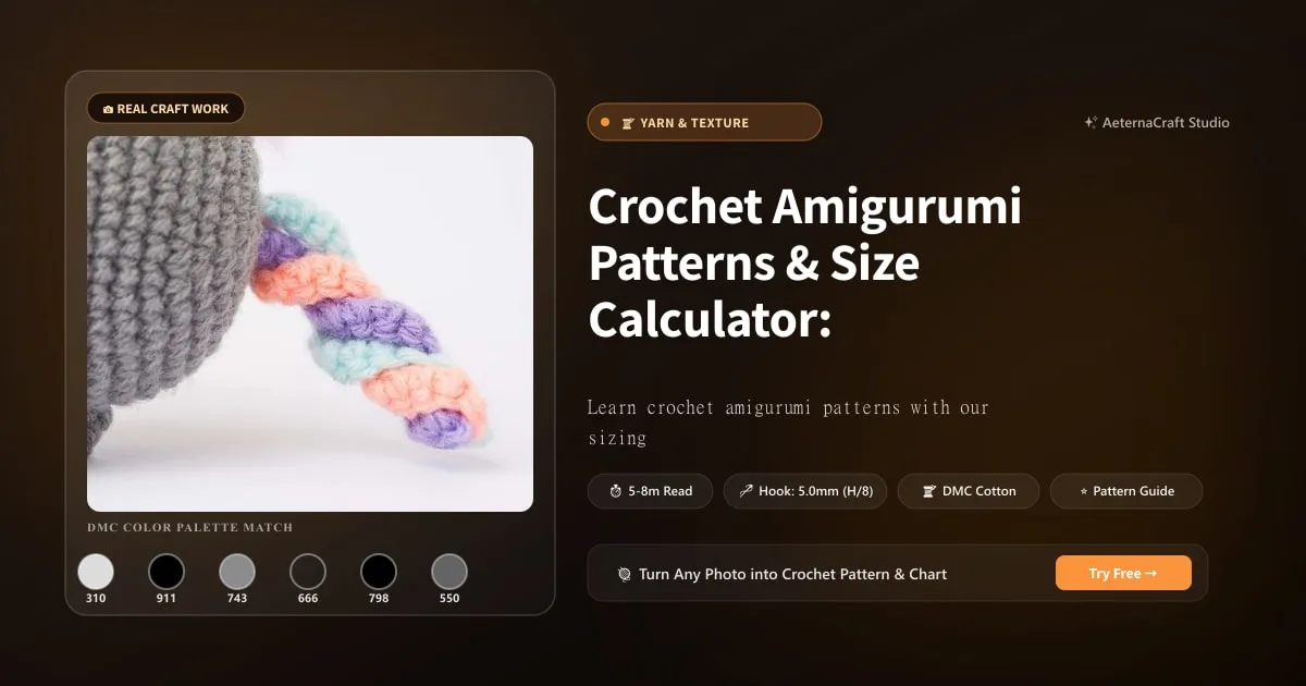 Crochet Amigurumi Patterns & Size Calculator: 7 Tips