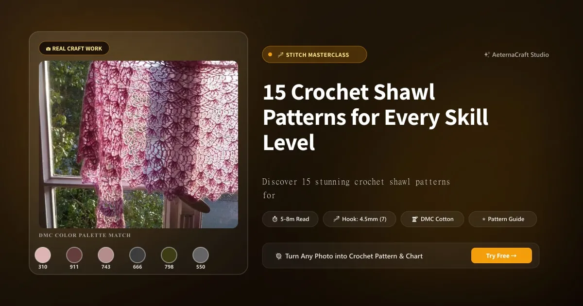 15 Crochet Shawl Patterns for Every Skill Level