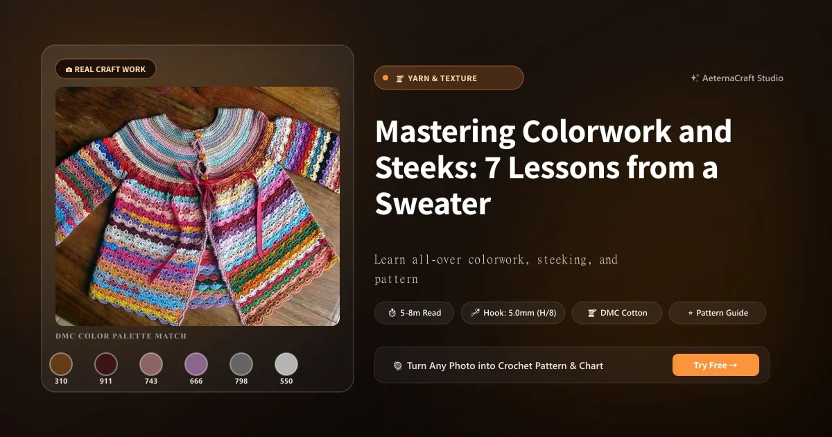 Mastering Colorwork and Steeks: 7 Lessons from a Sweater