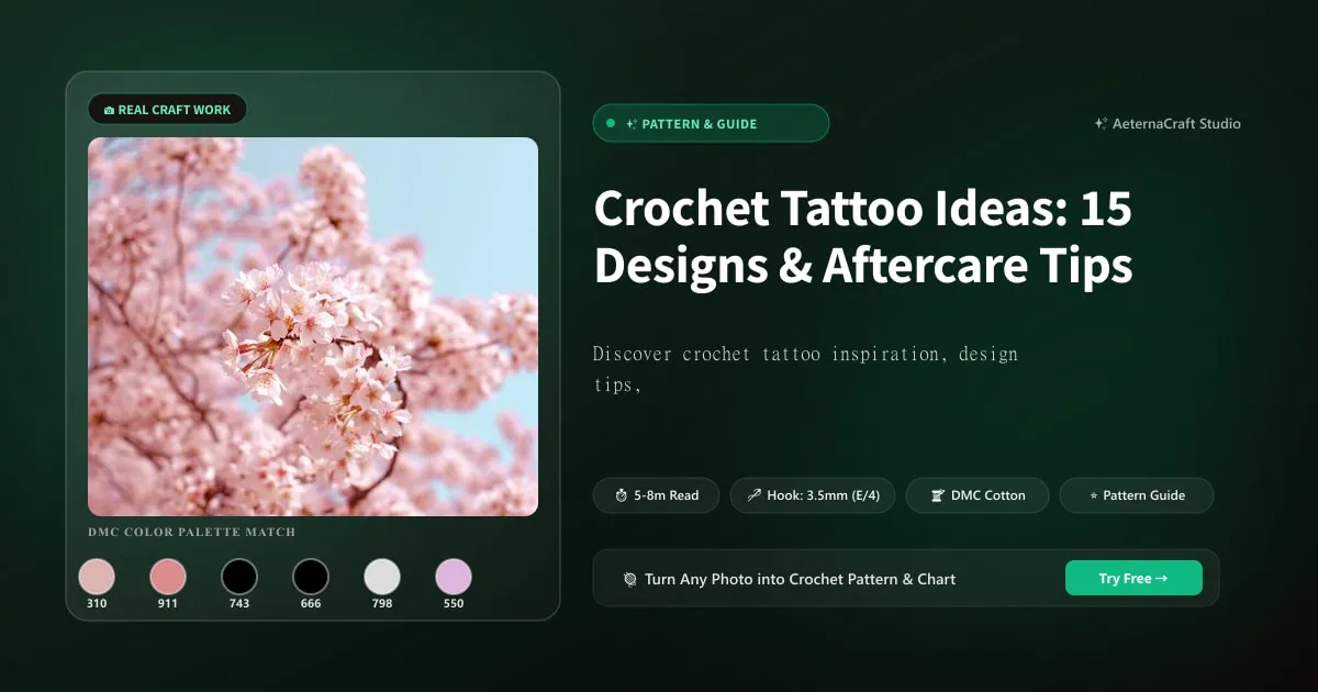 Crochet Tattoo Ideas: 15 Designs & Aftercare Tips