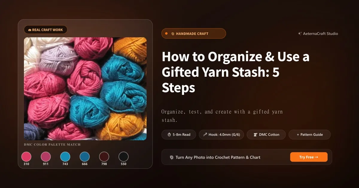 How to Organize & Use a Gifted Yarn Stash: 5 Steps