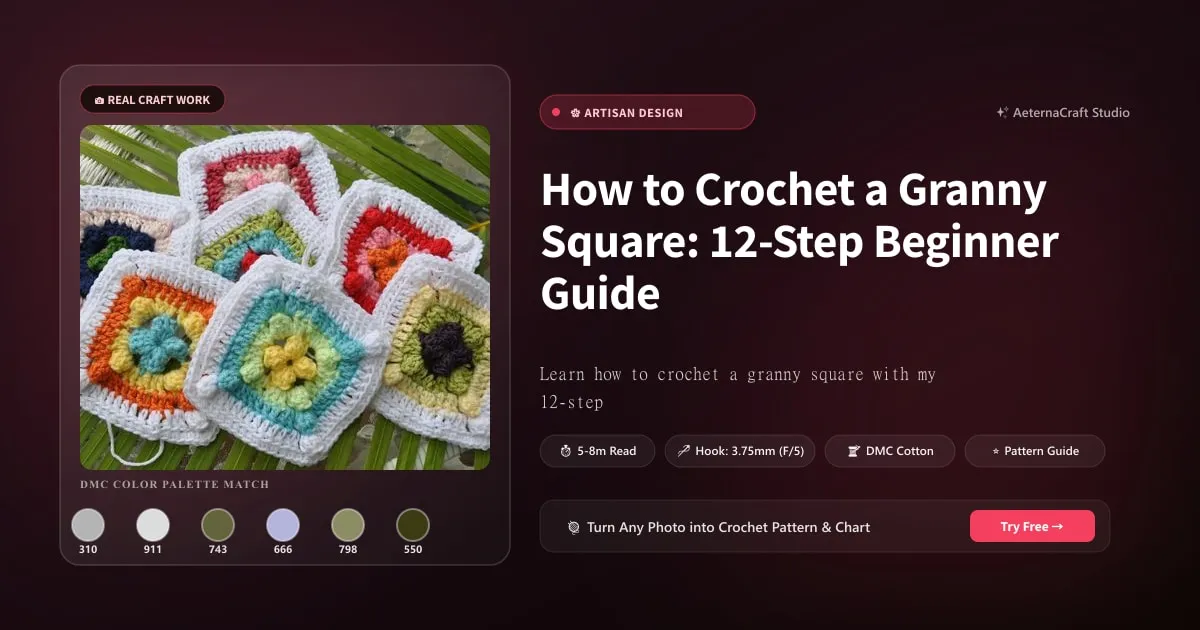 How to Crochet a Granny Square: 12-Step Beginner Guide