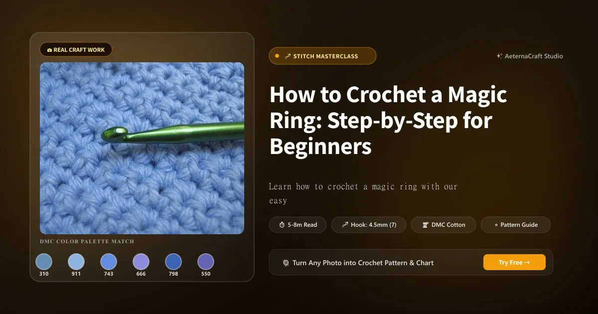 How to Crochet a Magic Ring: Step-by-Step for Beginners