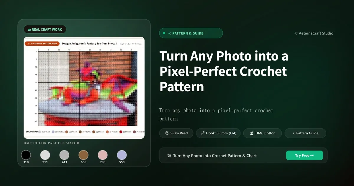 Turn Any Photo into a Pixel-Perfect Crochet Pattern