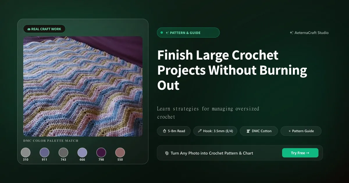 Finish Large Crochet Projects Without Burning Out