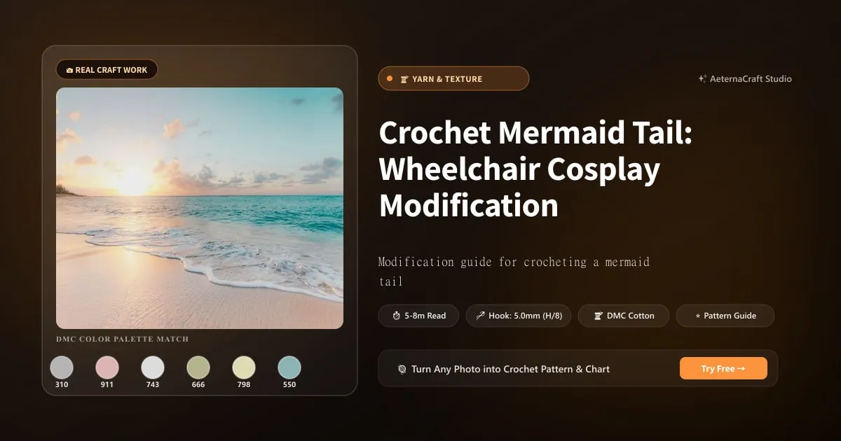 Crochet Mermaid Tail: Wheelchair Cosplay Modification Guide