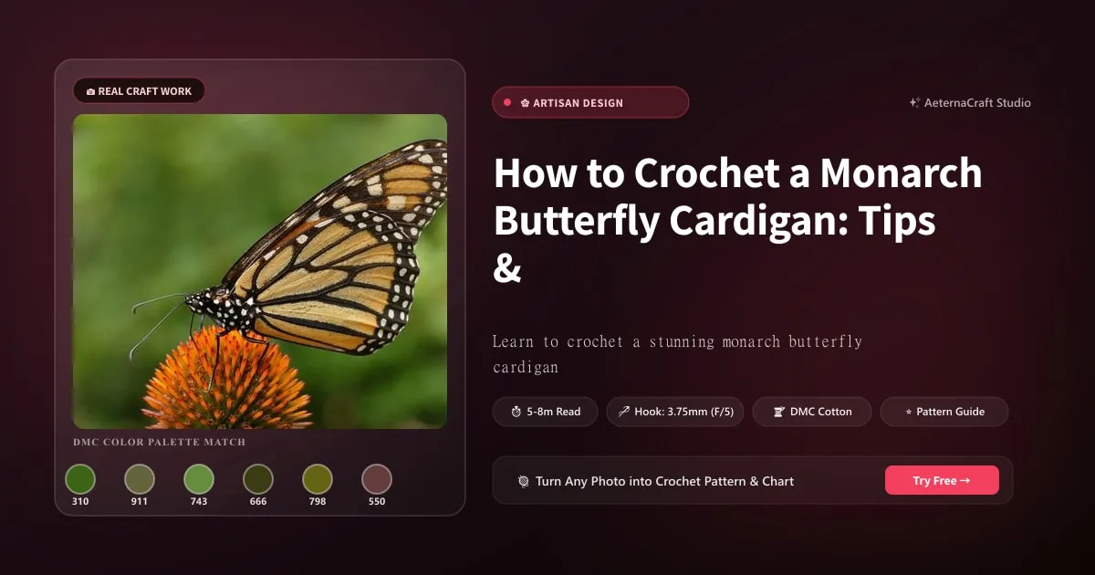 How to Crochet a Monarch Butterfly Cardigan: Tips & Patterns