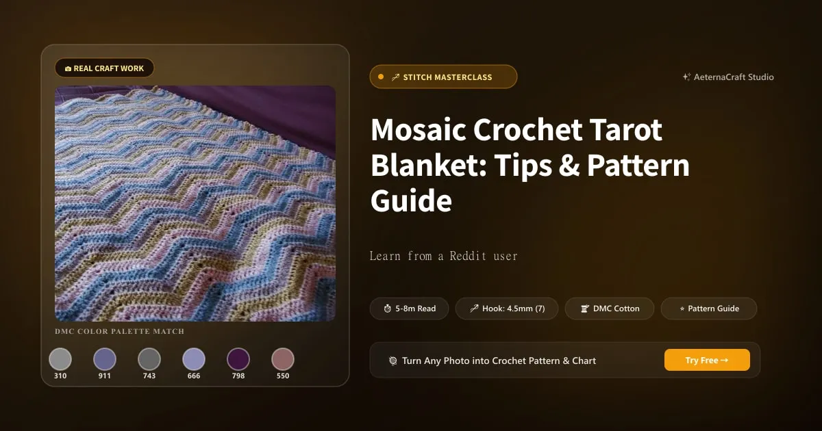 Mosaic Crochet Tarot Blanket: Tips & Pattern Guide