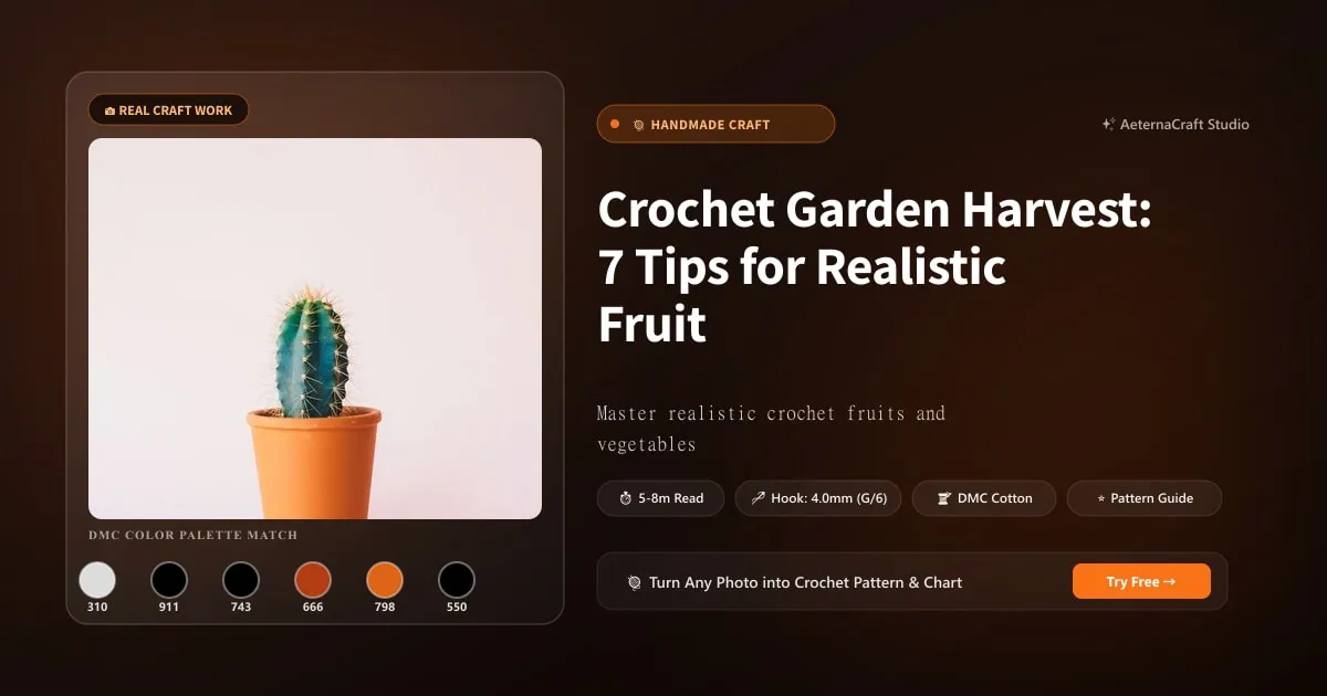 Crochet Garden Harvest: 7 Tips for Realistic Fruit & Veg