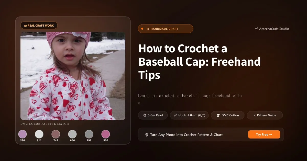 How to Crochet a Baseball Cap: Freehand Tips & Brim Shaping