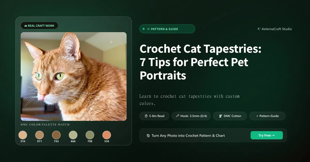 Crochet Cat Tapestries: 7 Tips for Perfect Pet Portraits