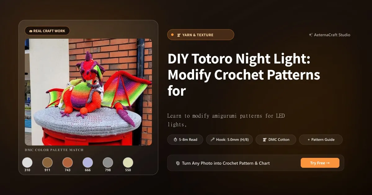 DIY Totoro Night Light: Modify Crochet Patterns for LED