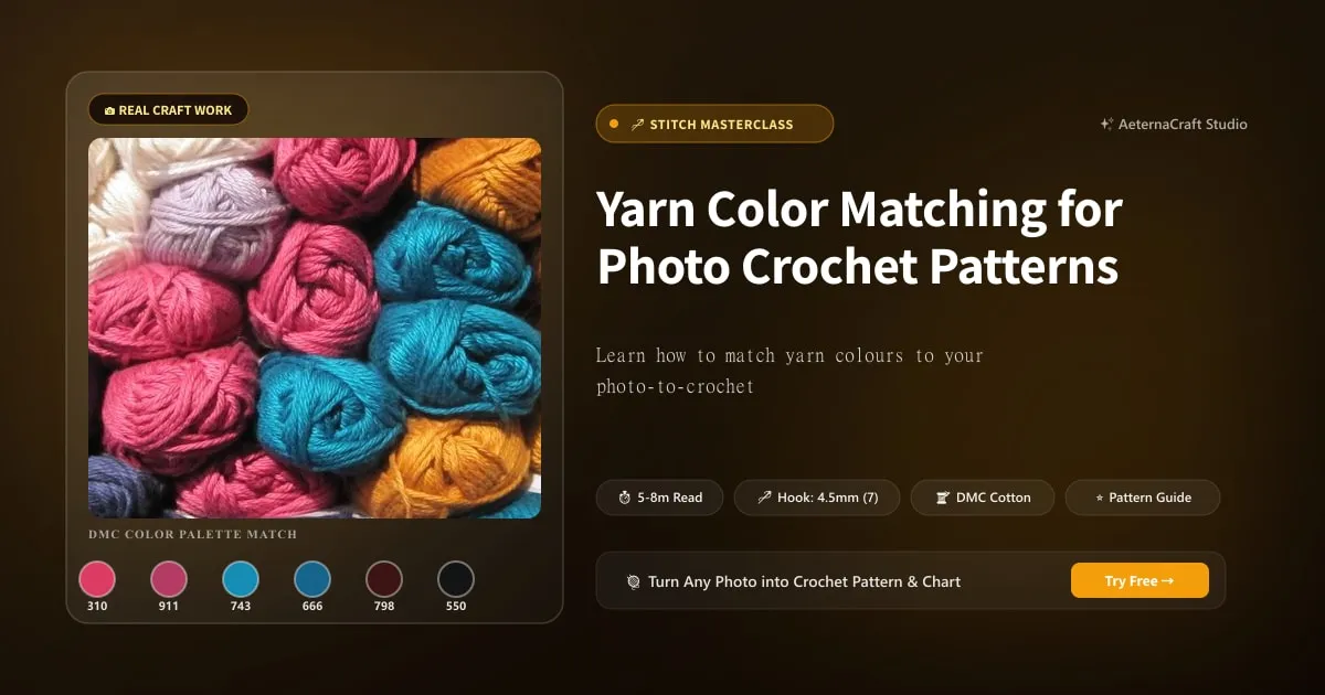 Yarn Color Matching for Photo Crochet Patterns
