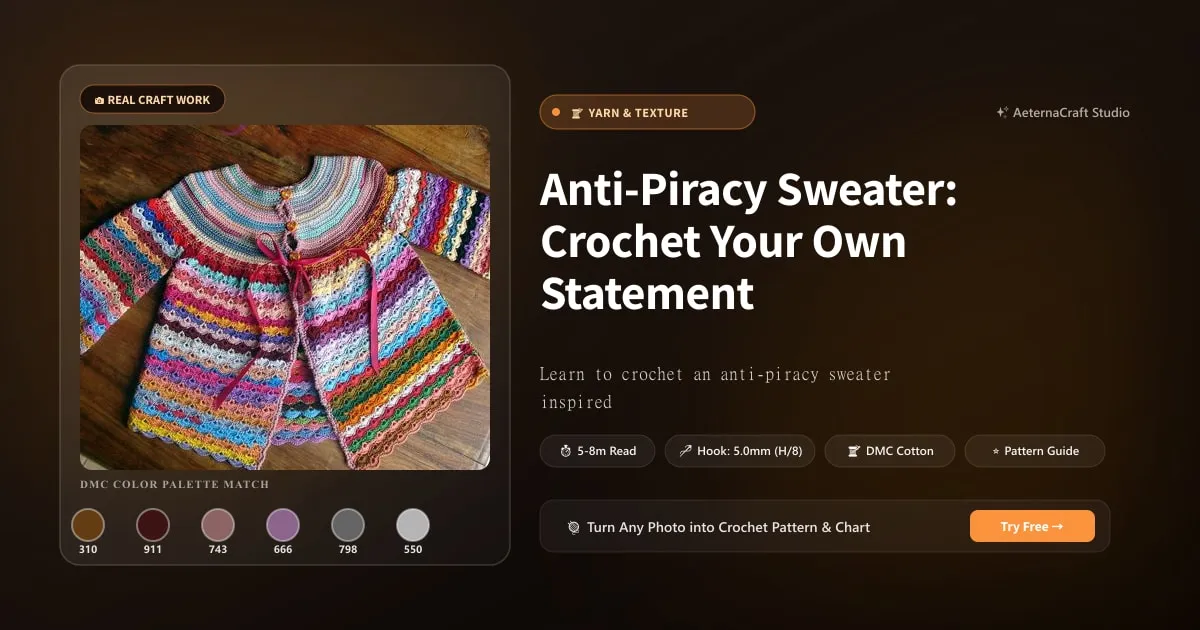 Anti-Piracy Sweater: Crochet Your Own Statement Piece