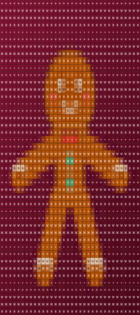 AI-generated crochet pattern grid