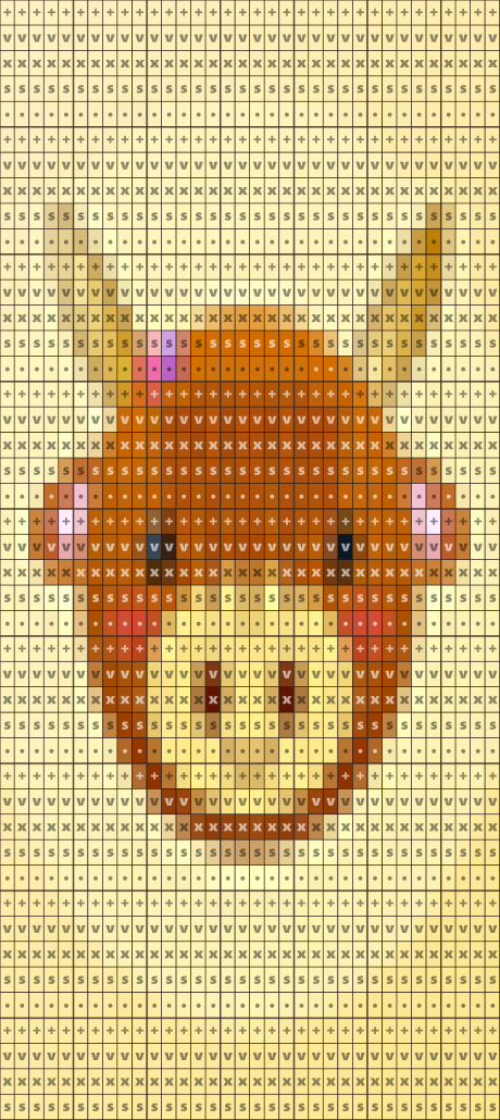 AI-generated crochet pattern grid